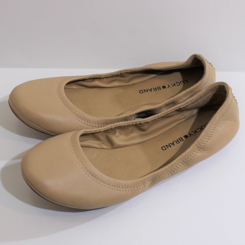 LUCKY BRAND Nude Neutral Ballet Flat NWOB